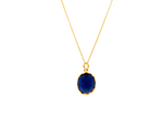 Royal Blue Oval Necklace