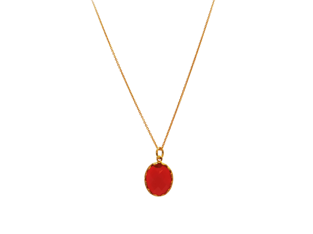 Ruby Oval Necklace